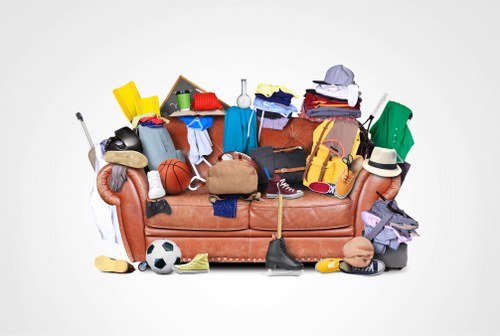 Team performing house clearance in a Rotherhithe home