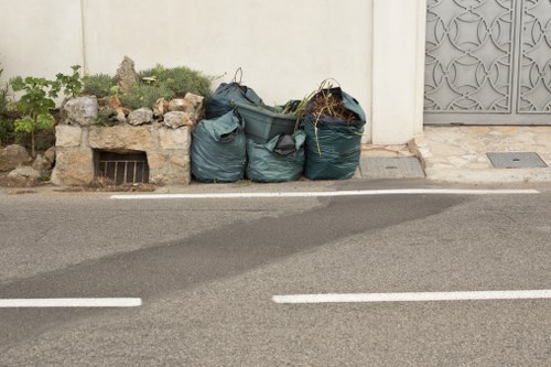 Image of a clearance crew assessing an apartment during a flat clearance job